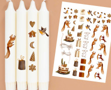DIN A4 - Tattoofolie - Weihnachtsduft - für Kerzen / Keramik - Weihnachten