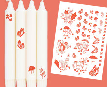 DIN A4 - Tattoofolie - Herbstmelodie - für Kerzen / Keramik