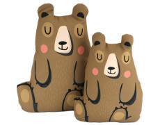 Kissenstoff - DIY - Kissen-Set - Animal Pillows - Bär - Soft Canvas - Käselotti - abby and amy