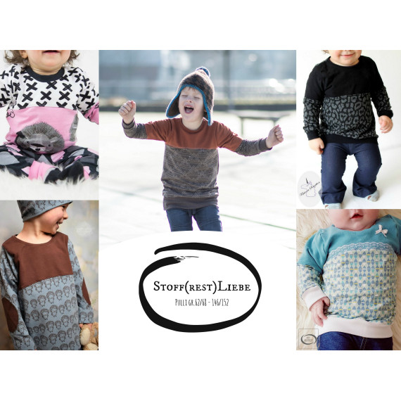 eBook "Stoff(rest)Liebe" - Pulli/Shirt Gr. 62 - 152