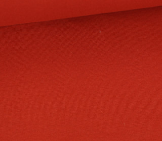Bündchen Gretje - Glattes Bündchen - Schlauchware - Uni - Rotorange