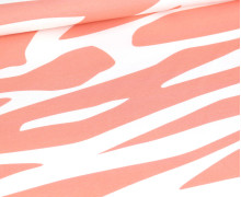 Sommersweat - BIG Zebra - Koralle - Weiß - Bio Qualität - Anlukaa - abby and me