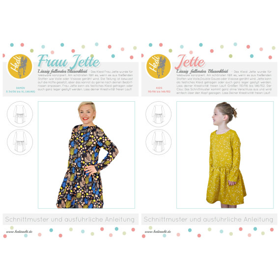 Set: ebooks "Frau Jette" und "Jette" S-XL + 110-152