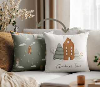 Genähtes Kissen inkl. Inlet - Woodland Christmas - Christmas Time - Mein Hanseherz