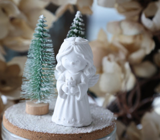 Silikon - Gießform - Mini Engel mit Kerze - Dekofigur - Weihnachtsdeko - Winterdeko - vielfältig nutzbar