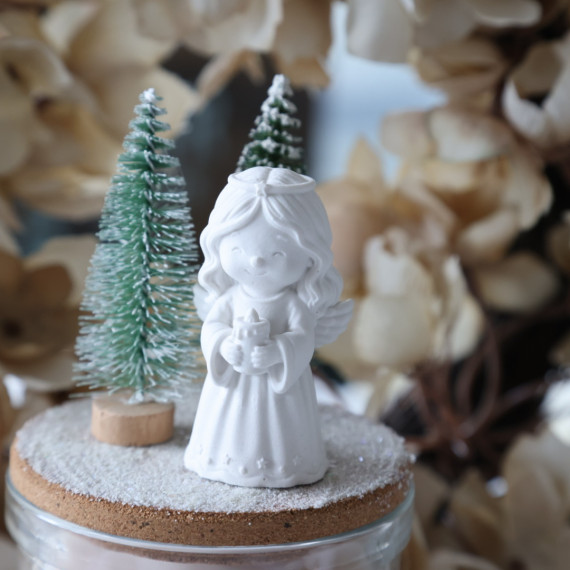 Silikon - Gießform - Mini Engel mit Kerze - Dekofigur - Weihnachtsdeko - Winterdeko - vielfältig nutzbar