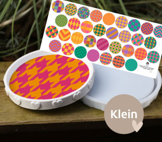 Outdoorstoff - colors and shapes - Inlays für Silikon - Dekoteller - Tablett - Klein - Lausemia Design Studio - abby and amy