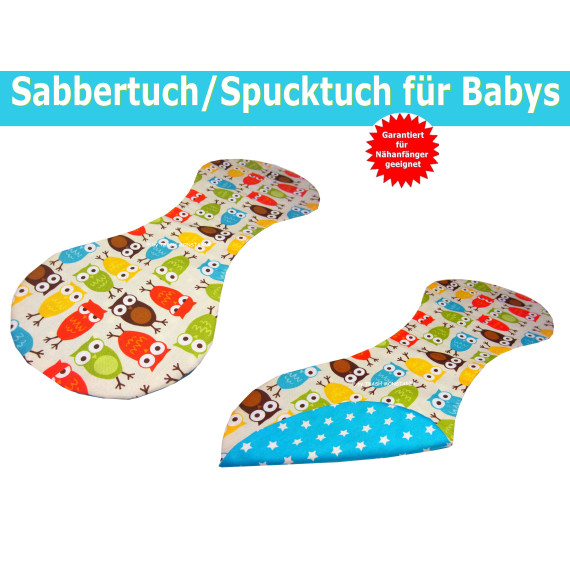 Schnittmuster  Baby Spucktuch/Sabbertuch - inkl. Nähanleitung