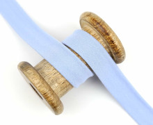 1 Meter elastisches Schrägband - 20mm - Jersey - Hellblau