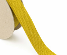 1 Meter Gurtband  - 30mm - Baumwolle - Olivgelb
