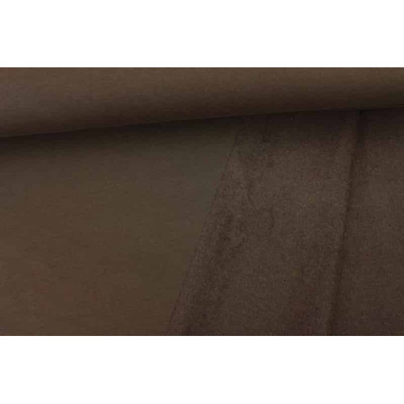 Kuschelsweat - Uni - 160cm - Kaffeebraun