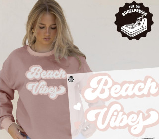 Onkel Bo's Bügelbilder - DIN A4 - Beach Vibes - Schriftzug - BIG