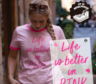 Onkel Bo's Bügelbilder - DIN A4 - Life is better in PINK - BIG