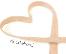 1m flache Kordel - Hoodieband - Kapuzenband - Beige