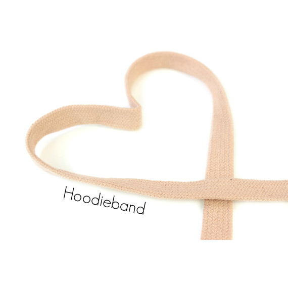 1m flache Kordel - Hoodieband - Kapuzenband - Beige