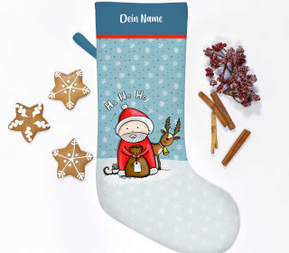 DIY-Nähset - Nikolaussocke - Softshell - Weihnachtsmann - Formenfroh