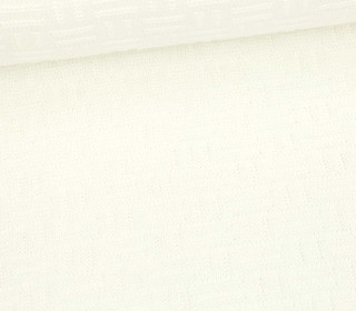 Weicher Seemanns Strick - Strickstoff - Baumwollmischgewebe - Rechtecke - Uni - Warmweiß