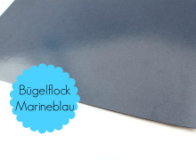 A4 Bügelflock - Bügelfolie - Marineblau (Mengeneinheit: 1piece)