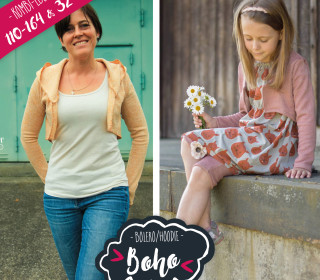 Kombi-Ebook Boho Bolero Kinder 110 -164  & Damen 32-42