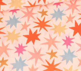 Tislin - leichter Dekostoff - Abstract Winter - Stars - Beigerosa - abby and amy