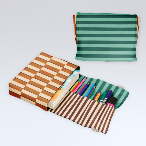 DIY-Nähset - Buch-Organizer - Geometric Shapes - Mix - Softshell - abby and amy