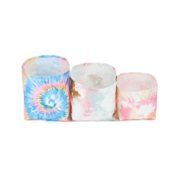 DIY-Nähset - Blumentopf - Utensilo - Tie-Dye Love - Batik - abby and amy