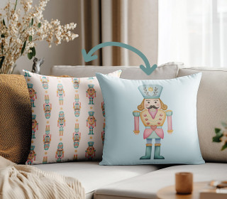 Genähtes Kissen inkl. Inlet - Nutcracker Christmas Ballet - Nussknacker - Elisabeth Cölfen - Mein Hanseherz