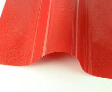 A4 GlitterFlex - Bügelfolie - Rot/Silber