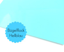 A4 Bügelflock - Bügelfolie - Hellblau (Mengeneinheit: 1piece)