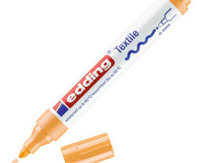 1 Textilmarker - Rundspitze 2-3mm - edding 4500 - Hellorange (col. 16)