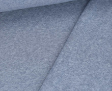 Jersey Frottiert - Frottee Jersey - Viskose Mischgewebe - Uni - Hellblau Meliert
