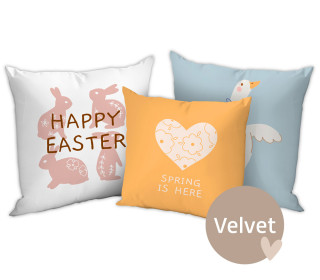 Kissenstoff - DIY - Kissen-Set - Spring Time - Velvet - abby and amy