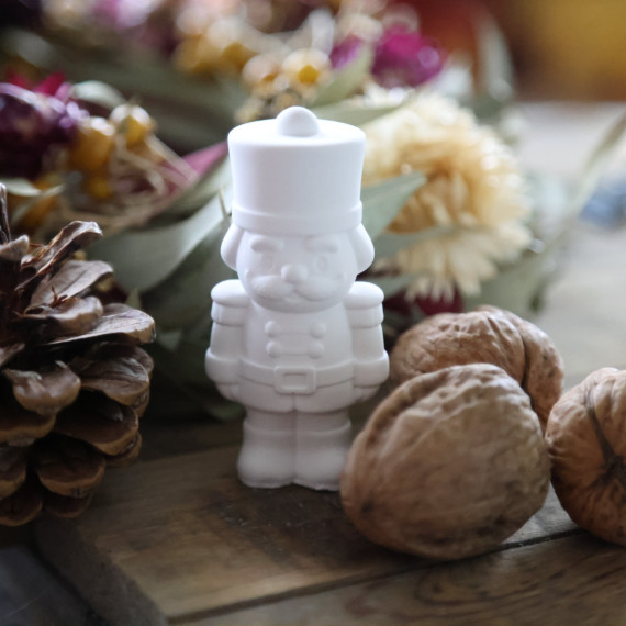 Silikon - Gießform - Süßes Mini Gardemännchen - mit Bommel - Weihnachten - vielfältig nutzbar