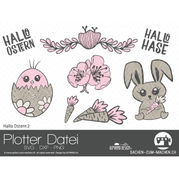 Plotterdatei "hallo Ostern" #2 - ALPWIND
