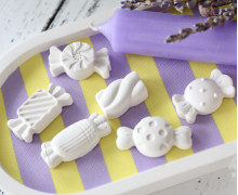 Silikon - Gießform - Matte - Bonbons - Süßigkeiten - für 24 Stück - vielfältig nutzbar