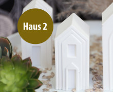 Silikon - Gießform - Häuser - Streifendesign - Dekohäuser - schmal - Haus 2 - vielfältig nutzbar