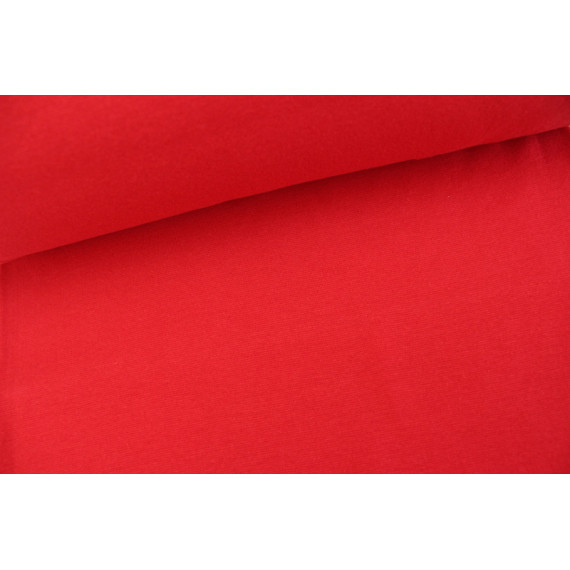 Glattes Bündchen - Schlauchware - Rot
