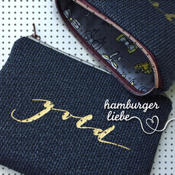 Plotterdatei - gold - Hamburger Liebe