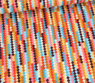 Bio-Musselin - Double Gauze - Tracks - Western Fairy Tales - Rot/Creme - Hamburger Liebe