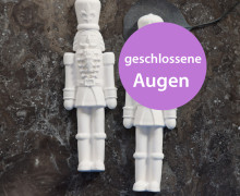 Silikon - Gießform - Gardemännchen - Nussknacker - geschlossene Augen - Variante 1 - vielfältig nutzbar