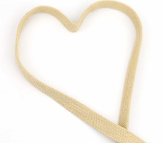 1m flache Kordel - Hoodieband - Kapuzenband - Ecru
