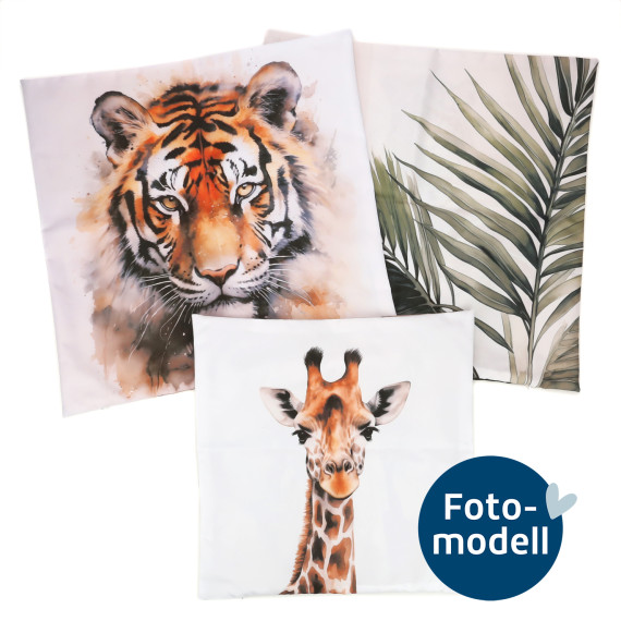 FOTOMODELL - Kissen-Set fertig genäht - Tropical Jungle - Wild - Outdoorstoff