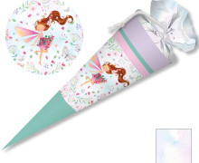 DIY-NÄHSET SCHULTÜTE - GESCHWISTERTÜTE - WILDBLUME ILLUSTRATION - SOMMERWIND - abby and amy
