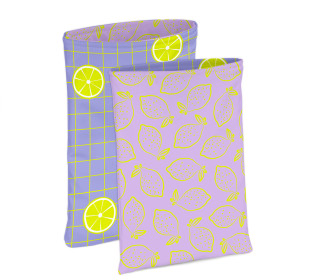 DIY-NÄHSET - Buchtasche - Neon Summer - Lemon - Softshell - studio.mARTinchen - abby and amy