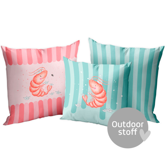 Kissenstoff - DIY - Kissen-Set - Sommer - Tiefseebande - Treeebird  - Outdoorstoff - abby and amy