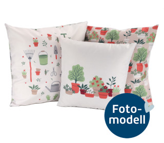 FOTOMODELL - Kissen-Set fertig genäht - Mein kleiner Garten - Kathi Bondzio - Outdoorstoff