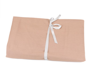 3,9m Zuschnitt - Bio Baumwolle - Webware - Popelin - Uni - Beigebraun