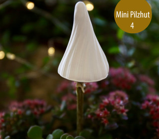 Silikon - Gießform - Pilzhüte - für Stöcker/Stäbe - Herbst - Mini Pilzhut 4 -  vielfältig nutzbar