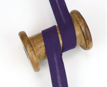 3 Meter Schrägband - Baumwolle - Lila - Uni - 2cm x 3m - Zugeschnitten