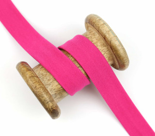 1 Meter elastisches Schrägband - 20mm - Jersey - Pink